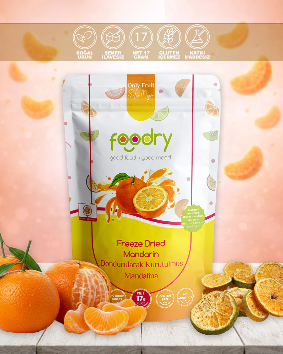 Freeze Dried Mandarin - 17 gr