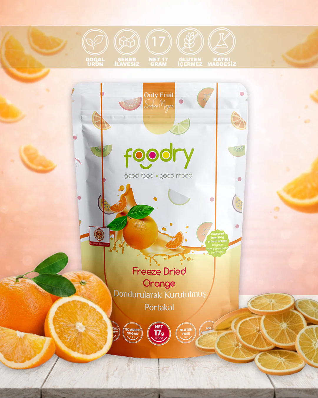Freeze Dried Orange - 17 gr
