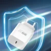 konfulon-c87c-30w-type-c-cikisli-ekstra-dl50-type-c-to-lightning-kablolu-pd-sarj-cihazi-beyaz-default-2 Konfulon C87C 30W Type-C Output with Extra DL50 1M Type-C to Lightning Cable PD Charger - White