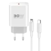 konfulon-c87c-30w-type-c-cikisli-ekstra-dl50-type-c-to-lightning-kablolu-pd-sarj-cihazi-beyaz-square Konfulon C87C 30W Type-C Output with Extra DL50 1M Type-C to Lightning Cable PD Charger - White