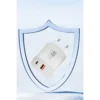 Konfulon C89Q PD Charger with 1 x 30W Type-C and 1 x 22.5W USB Output, Plus an Extra DL48 1M USB to Lightning Cable - White