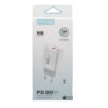 Konfulon C89Q PD Charger with 1 x 30W Type-C and 1 x 22.5W USB Output, Plus an Extra DL48 1M USB to Lightning Cable - White