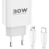 konfulon-jk89-30w-type-c-cikisli-ekstra-dc66-1m-type-c-to-lightning-kablolu-pd-sarj-cihazi-beyaz-default Joko JK89 30W Type-C Output with Extra DC66 1M Type-C to Lightning Cable PD Charger - White