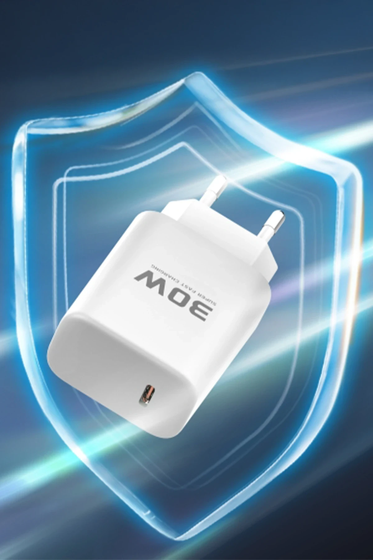 Joko JK89 30W Type-C Output PD Charger with Extra DC67 1M Type-C to Type-C Cable - White
