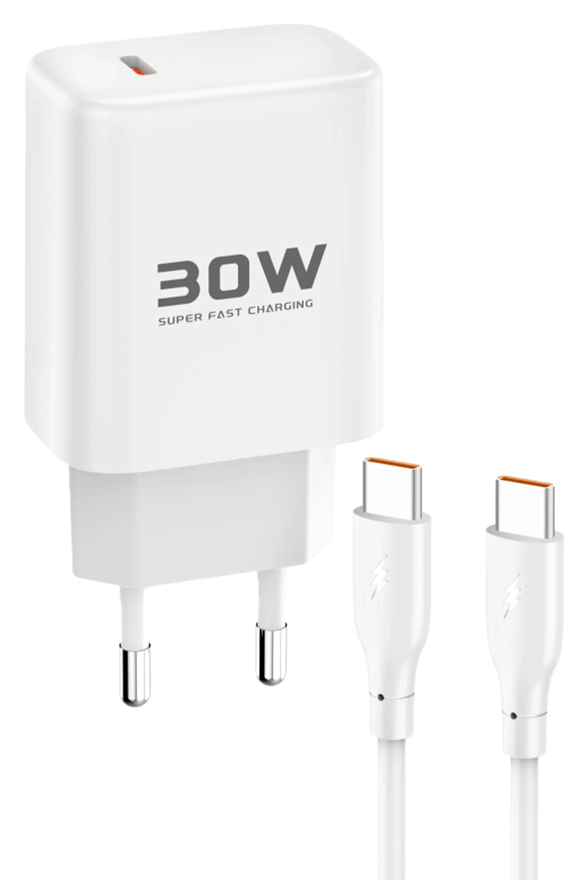 Joko JK89 30W Type-C Output PD Charger with Extra DC67 1M Type-C to Type-C Cable - White