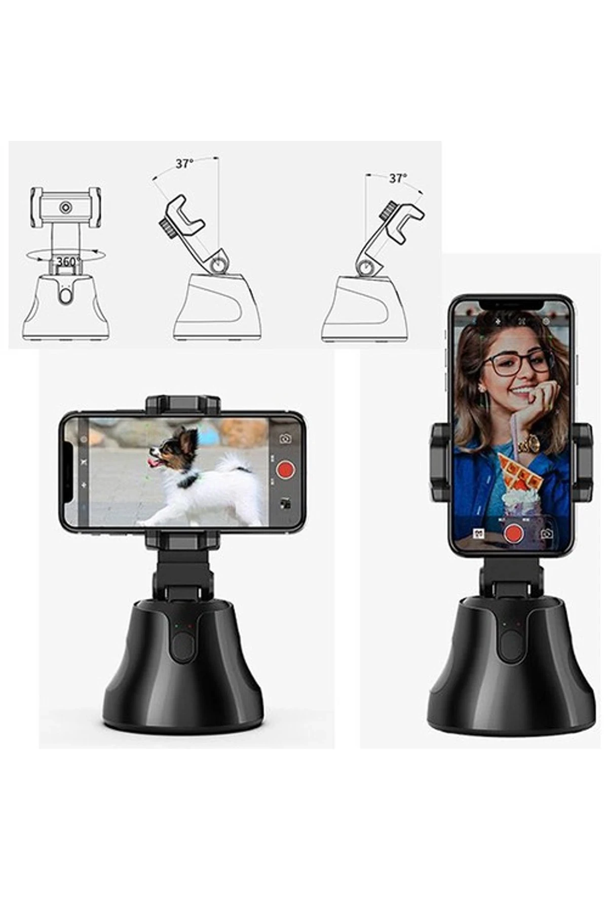 newface-apai-genie-360-derece-takip-etme-ozellikli-selfie-gimbal-siyah-default-1 Newface Apai Genie 360-Degree Tracking Selfie Gimbal - Black