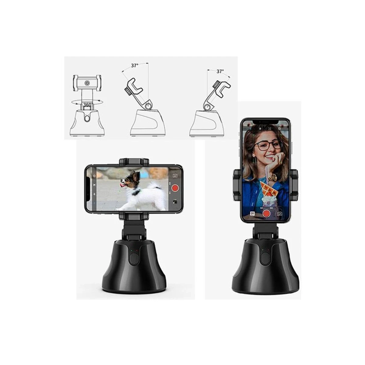 newface-apai-genie-360-derece-takip-etme-ozellikli-selfie-gimbal-siyah-square-1 Newface Apai Genie 360-Degree Tracking Selfie Gimbal - Black