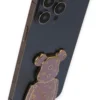 Newface Astro Stand with Bear Pattern - White