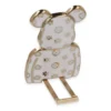 Newface Astro Stand with Bear Pattern - White
