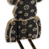 Newface Astro Stand with Bear Print - Black
