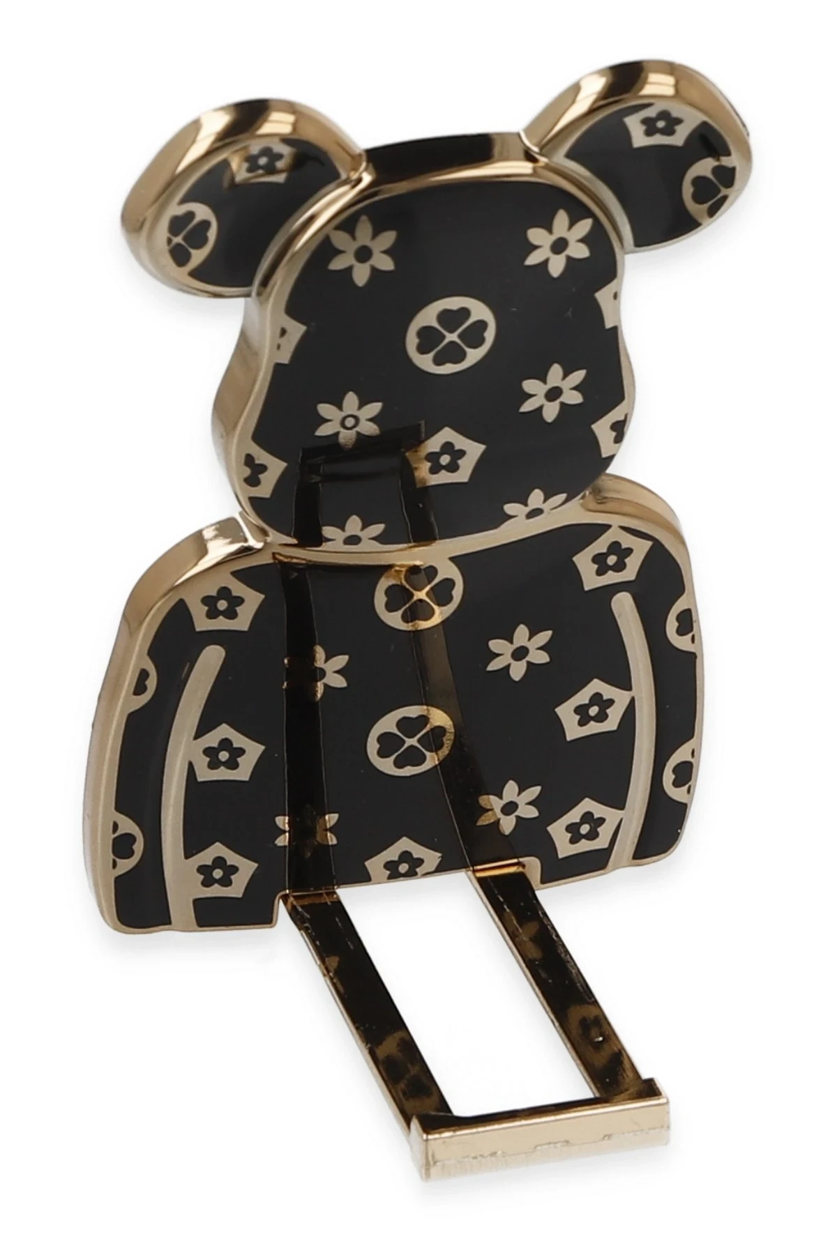 Newface Astro Stand with Bear Print - Black