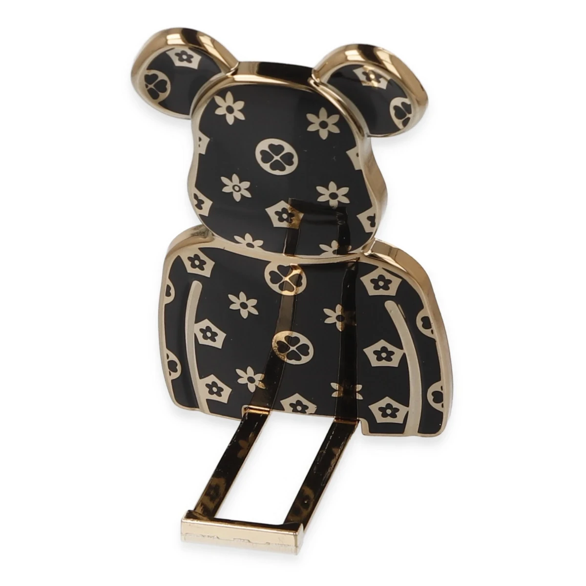 Newface Astro Stand with Bear Print - Black