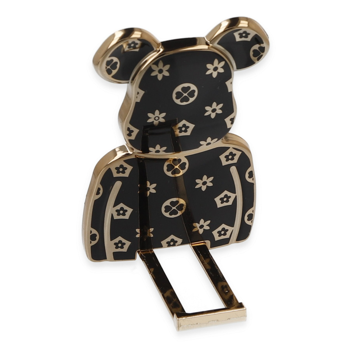 Newface Astro Stand with Bear Print - Black
