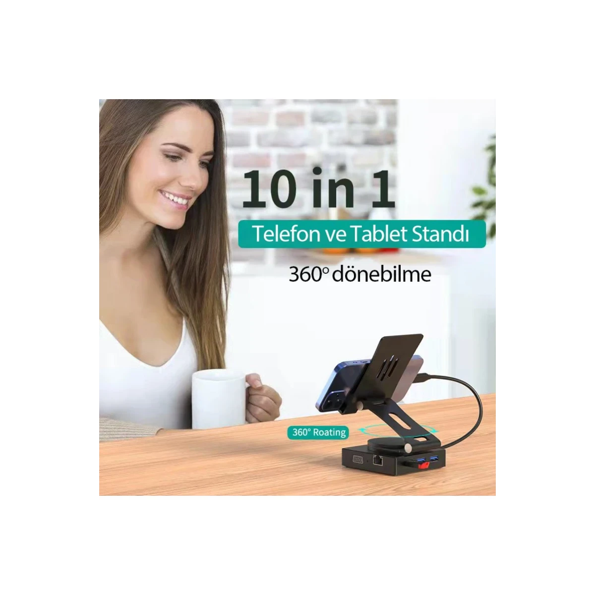 newface-donusturucu-10in1-hub-116-gri-square-1 Newface 10-in-1 Hub 116 - Gray