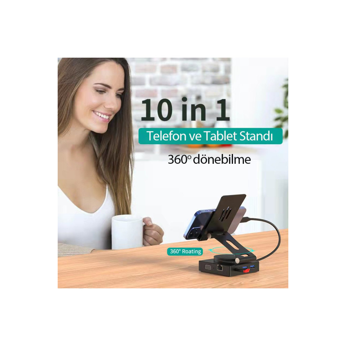 newface-donusturucu-10in1-hub-116-gri-web-1 Newface 10-in-1 Hub 116 - Gray