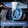 newface-q40-ayarlanabilir-izgara-klipsli-manyetik-magsafe-arac-tutucu-siyah-default-1 Newface Q40 Adjustable Magnetic MagSafe Car Mount with Clip - Black
