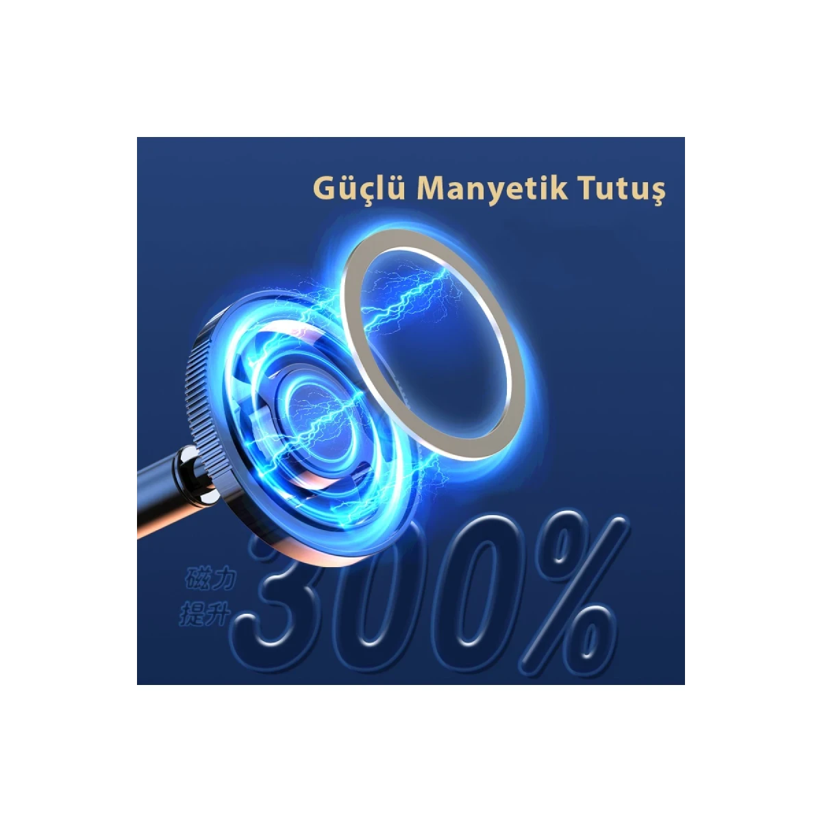 newface-q40-ayarlanabilir-izgara-klipsli-manyetik-magsafe-arac-tutucu-siyah-square-3 Newface Q40 Adjustable Magnetic MagSafe Car Mount with Clip - Black