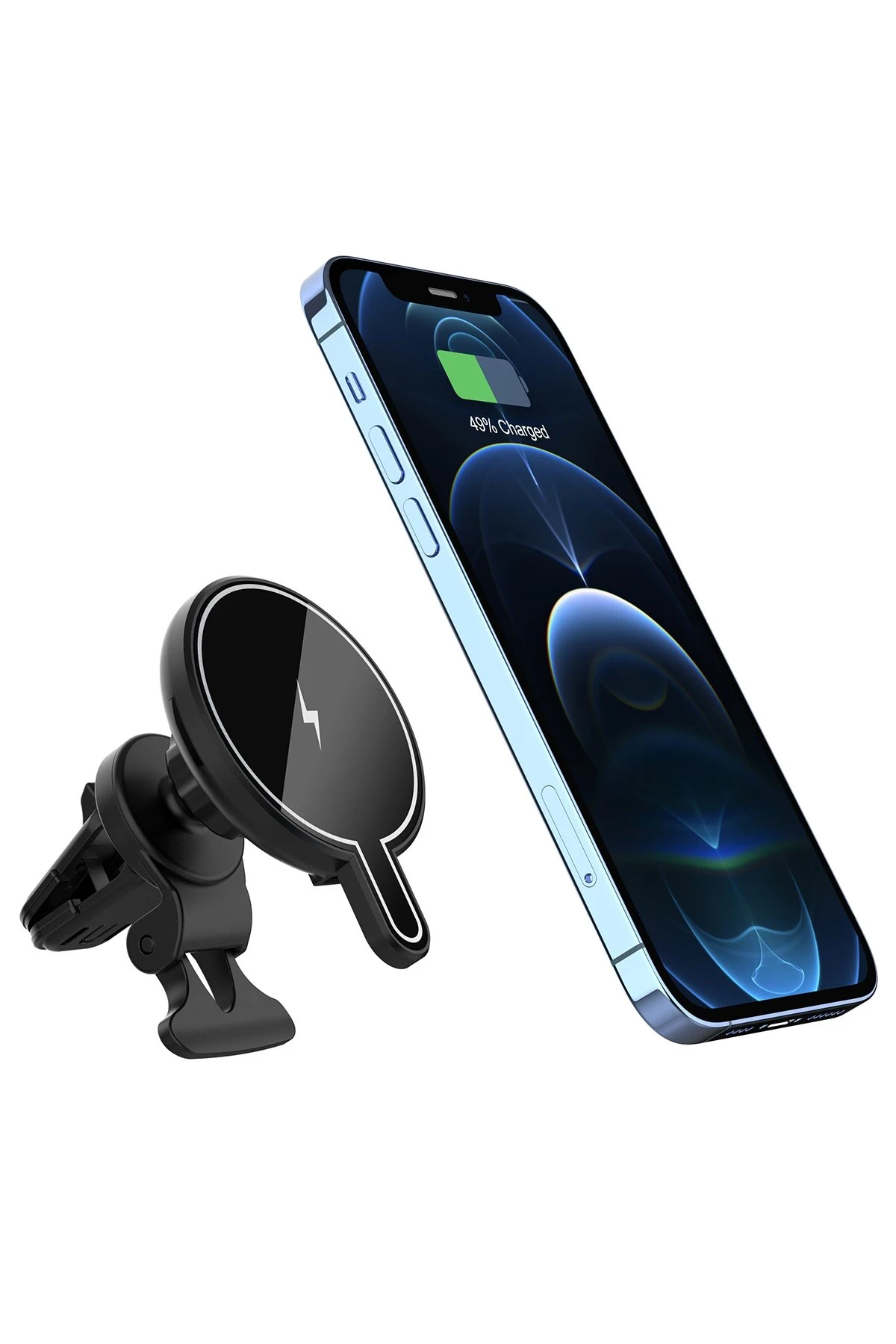 newface-t9-magneticsafe-arac-tutucu-default-2 Newface T9 15W MagSafe Car Mount - Black