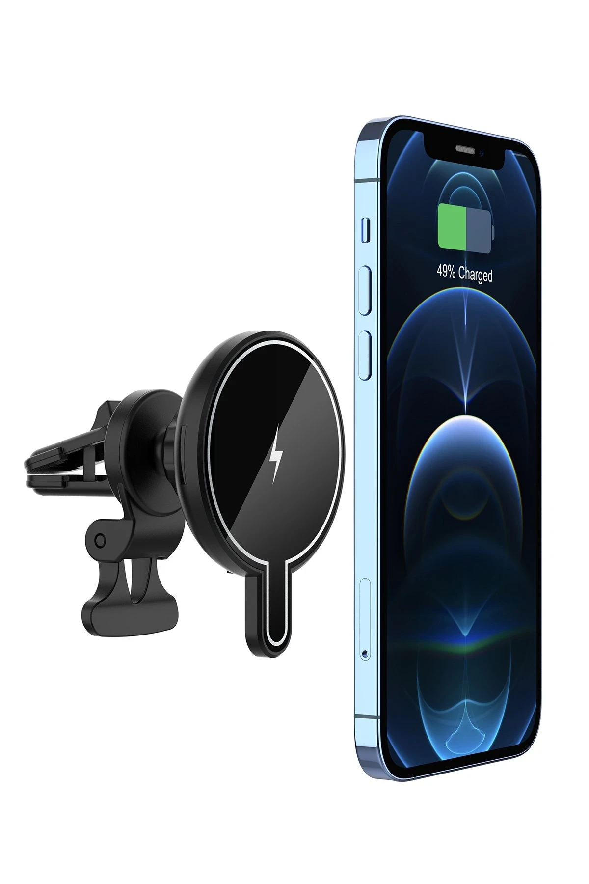 newface-t9-magneticsafe-arac-tutucu-default-3 Newface T9 15W MagSafe Car Mount - Black