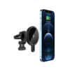 newface-t9-magneticsafe-arac-tutucu-web-3 Newface T9 15W MagSafe Car Mount - Black